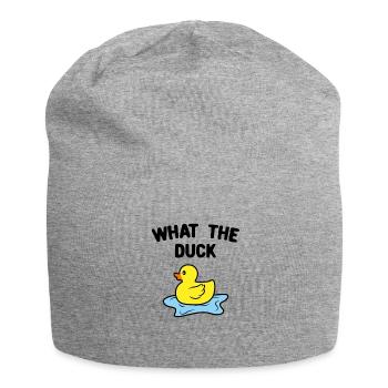 Ente Quitscheente Erpel Enten Gelbe Gummiente - Jersey-Beanie - Grau meliert - Vorne