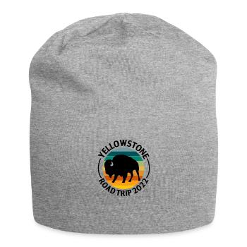 Bison Buffalo Yellowstone National Park - Jersey Beanie - heather grey - Front