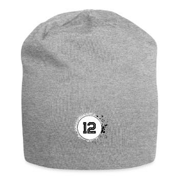 12 Nombre d’objets blob - Bonnet en jersey - gris chiné - Devant