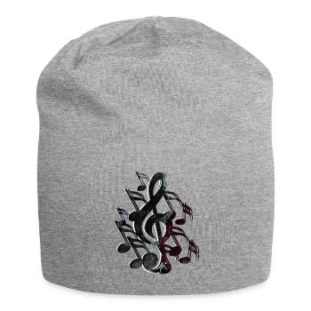 Clef Notes - Jersey Beanie - heather grey - Front