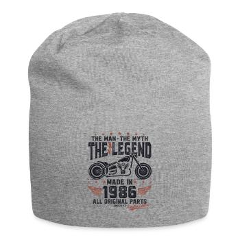1986 Vintage Man Myth Legend Motorcycle - Jersey Beanie - heather grey - Front