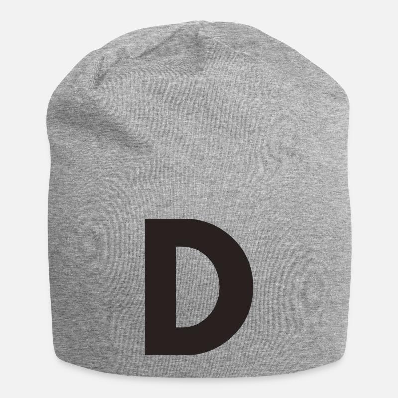 D - Jersey-Beanie - Grau meliert