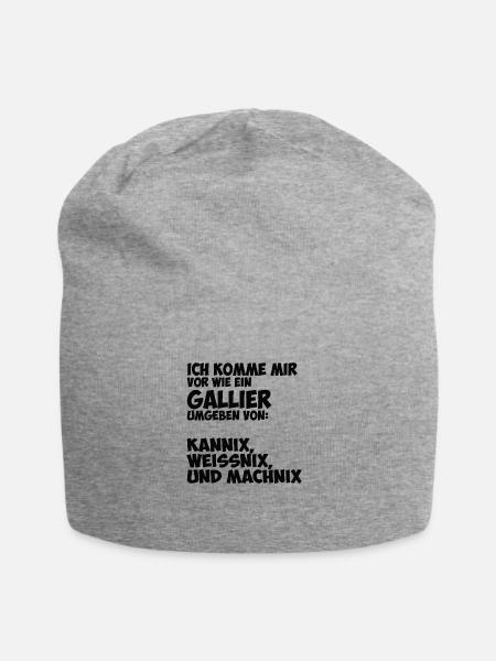 Ich komme mir vor wie ein Gallier - Jersey-Beanie - Grau meliert