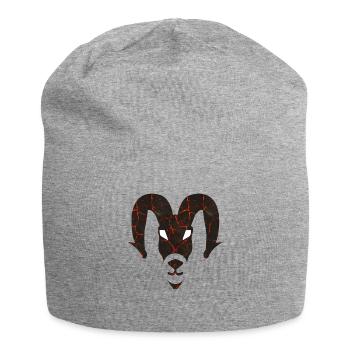 Capricorne, signe étoile, animaux - Bonnet en jersey - gris chiné - Devant