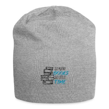 So Many Books So Little Time - Black - Jersey Beanie - heather grey - Front