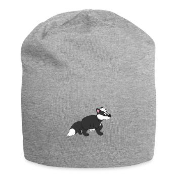 skunk - Jersey Beanie - heather grey - Front