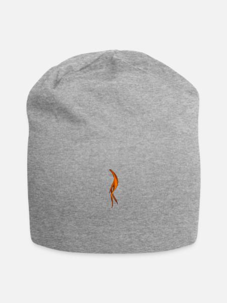 Feuer - Jersey-Beanie - Grau meliert