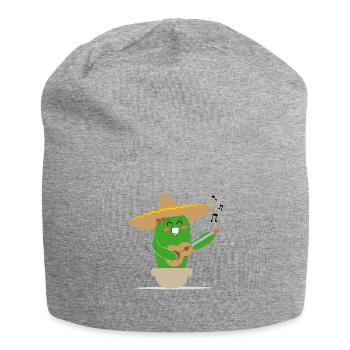 cactus chanteur mexicain - Bonnet en jersey - gris chiné - Devant