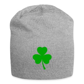 kleeblatt - Jersey-Beanie - Grau meliert - Vorne