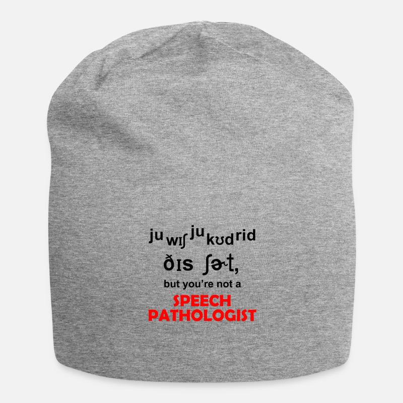 Speech pathologist - Jersey Beanie - heather grey