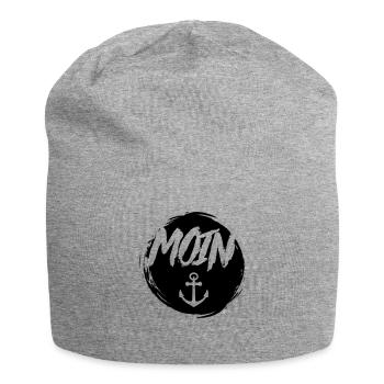 Moin Anchor North North Germany Hamburg Gift - Jersey Beanie - heather grey - Front