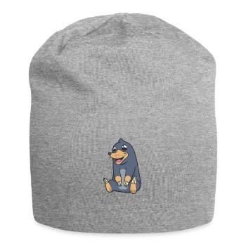 Taupe kawaii - Bonnet en jersey - gris chiné - Devant