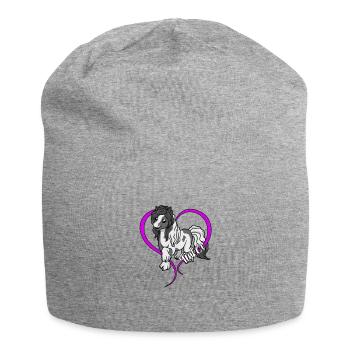 Horse lovers - Tinker - Jersey Beanie - heather grey - Front