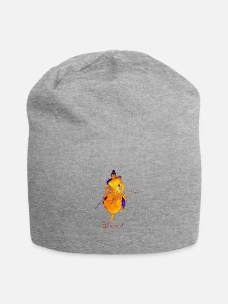Hindu Gott - Rama - Jersey-Beanie - Grau meliert