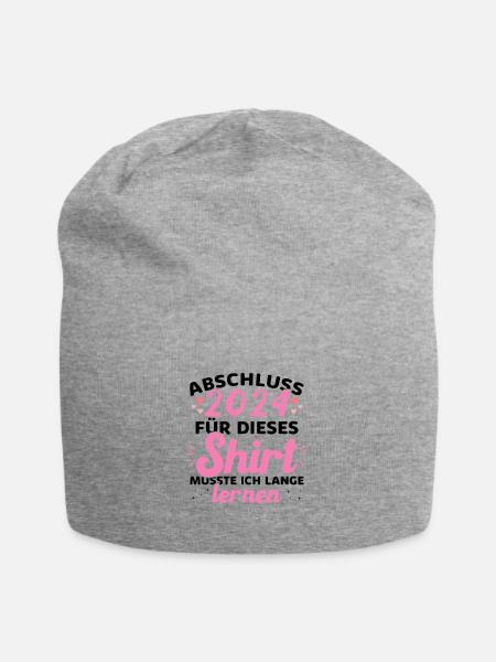 Abschluss 2024 Abschluss der Realschule - Jersey-Beanie - Grau meliert
