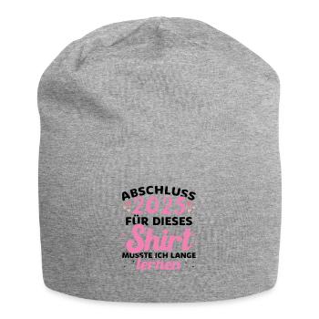 Abschluss 2025 Abschluss der Realschule - Jersey-Beanie - Grau meliert - Vorne