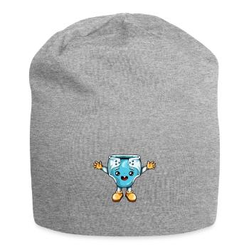 Cartoon Kawaii Diaper - Jersey Beanie - heather grey - Front