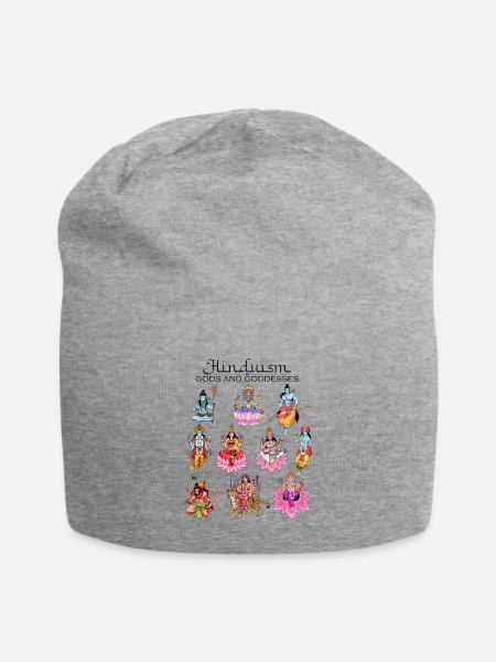 Götter des Hindusimus - Jersey-Beanie - Grau meliert