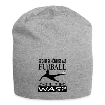 Fußball spielen Fußballspieler Tore schießen - Jersey-Beanie - Grau meliert - Vorne