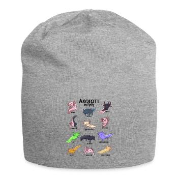 Verschiedene Kawaii Axolotl - Jersey-Beanie - Grau meliert - Vorne