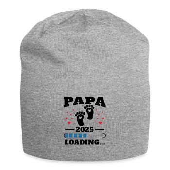 Papa 2025 Drôle Cadeau de Fête des Pères Femmes Enceintes - Bonnet en jersey - gris chiné - Devant
