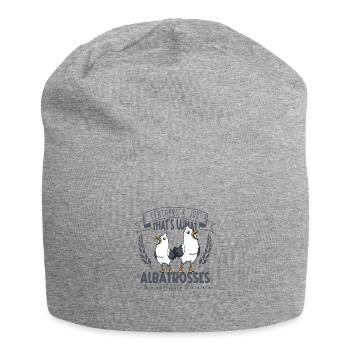 Feathers and Joy - Albatros - Jersey Beanie - heather grey - Front
