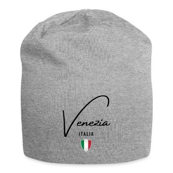 J’aime Venise, Venise Italie - Bonnet en jersey - gris chiné - Devant
