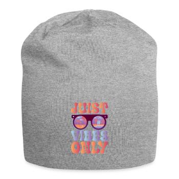 Good atmosphere on Juist - Jersey Beanie - heather grey - Front