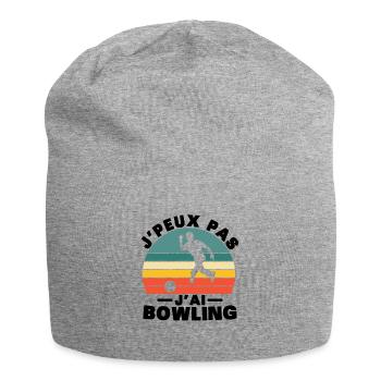 Ich kann nicht bowlen - Jersey-Beanie - Grau meliert - Vorne
