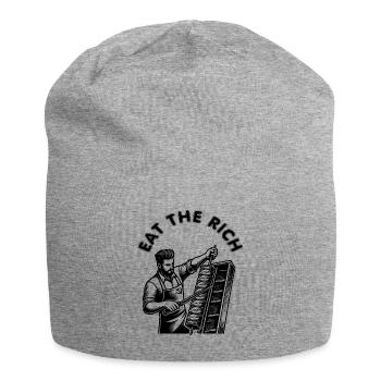 Eat the rich - Jersey-Beanie - Grau meliert - Vorne