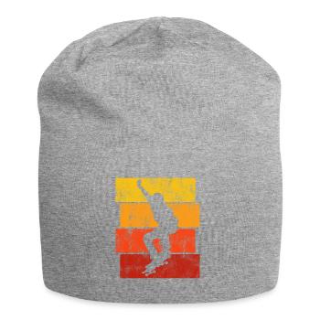 Skateboard Skateboarder Skater Skate Skateing - Jersey Beanie - heather grey - Front