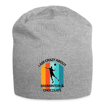 Badminton Badminton Badminton Player Chocolat - Bonnet en jersey - gris chiné - Devant