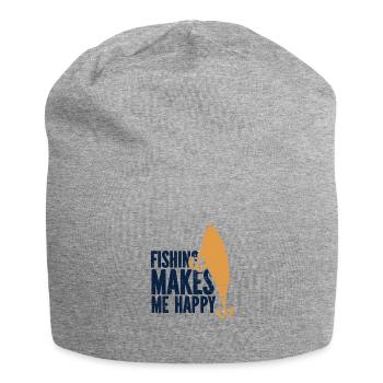 Angler Angelhaken Angelrute Sportfischer - Jersey-Beanie - Grau meliert - Vorne