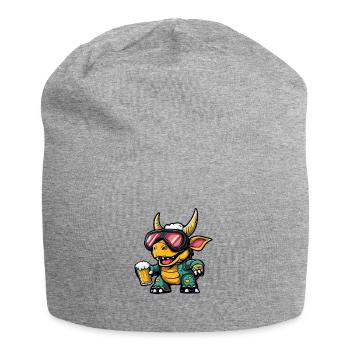 Dinosaure tricératops Bière d’après-ski - Bonnet en jersey - gris chiné - Devant