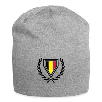 Belgique (Manteau des bras et de couronne de - Bonnet en jersey - gris chiné - Devant
