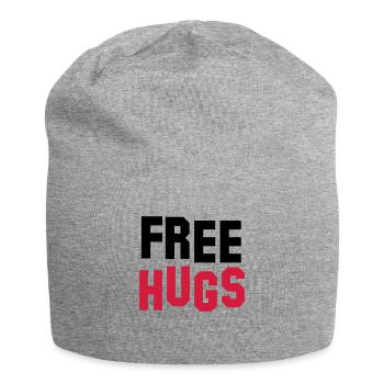 free hugs - Jersey Beanie - heather grey - Front
