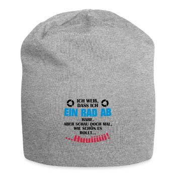 Ein Rad ab - Jersey-Beanie - Grau meliert - Vorne