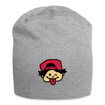 Naughty Boy 3 - Jersey Beanie - heather grey - Front