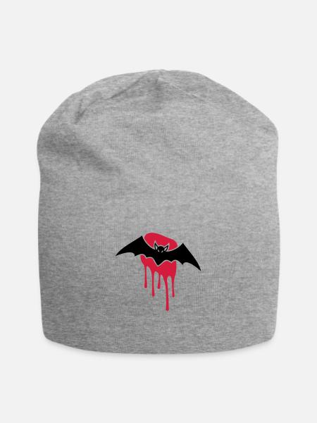 Fledermaus Blutfleck - Jersey-Beanie - Grau meliert