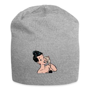 téléphone téléphone mobile retro7 radio téléphone mobile - Bonnet en jersey - gris chiné - Devant
