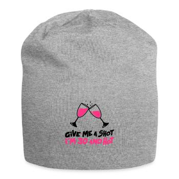 Donnez-moi un coup je suis 30 et chaud - Bonnet en jersey - gris chiné - Devant