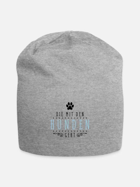die mit den hunden geht - Jersey-Beanie - Grau meliert