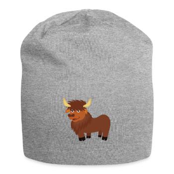 Bison - Jersey-Beanie - Grau meliert - Vorne