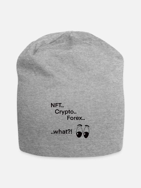 NFT Crypto Forex - Jersey-Beanie - Grau meliert