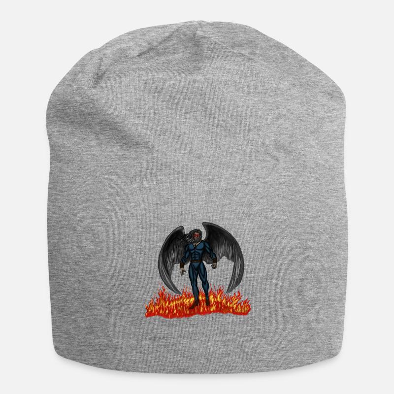 Superheld - Jersey-Beanie - Grau meliert