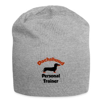 Dachshund - Personal Trainer - Jersey Beanie - heather grey - Front