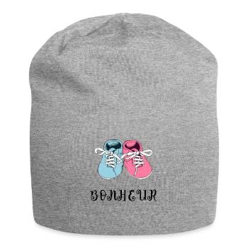 Bonheur de chaussons - Bonnet en jersey - gris chiné - Devant