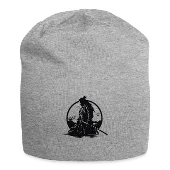 Samurai Krieger Japan Landschaft - Jersey-Beanie - Grau meliert - Vorne