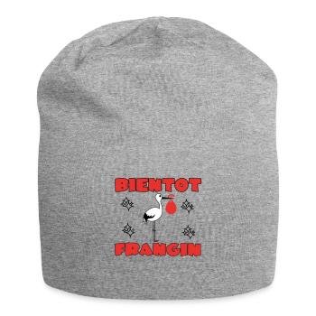 BIENTOT FRANGIN - Bonnet en jersey - gris chiné - Devant