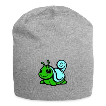 schnecke comic - Jersey-Beanie - Grau meliert - Vorne